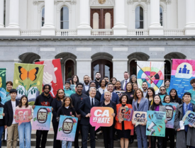 Community partners and organizations gathered from all-across the California state to launch the CA vs Hate initiative in Sacramento, CA.