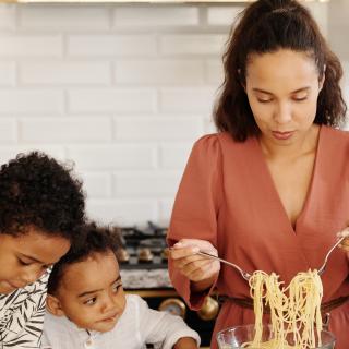 woman cooking
